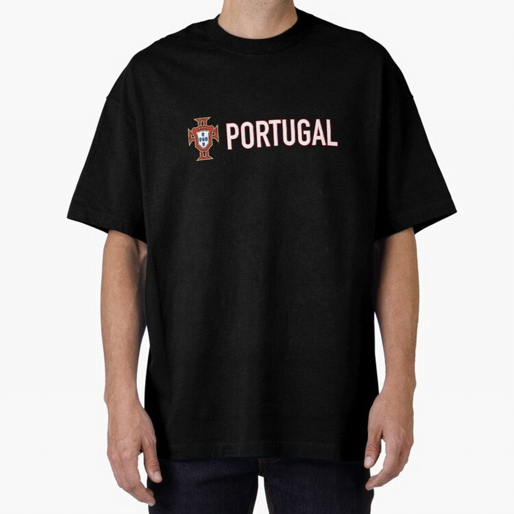 Portugal Oversized T-Shirt Treasure Match Day Hype around FIFA World Cup 2026, Cristiano Ronaldo, Argentina, France and Brazil, Global Supporter Spirit, Legendary Goals, National Colors and Tournament Celebration; Great for Watch Parties, Sports