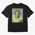 Zico Oversized T-Shirt Treasure FIFA World Cup 2026 USA Canada Mexico for Fans of Messi and Cristiano Ronaldo and England and Germany, Bringing Vintage Soccer Flavor, Modern Football Stars, National Flags and Final Night Emotion; Great for