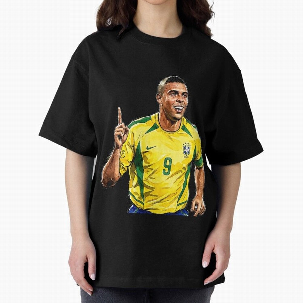 Ronaldo Fen?meno Oversized T-Shirt Keep Football History Alive during FIFA World Cup 2026 USA Canada Mexico Spirit, with Spain and Netherlands, CR7, Tournament Hype, Historic Matchups, Family Viewing Parties and Global Sports Pride; Ideal for