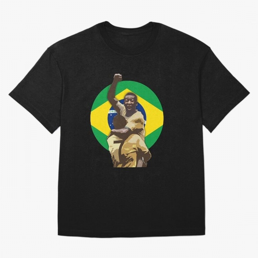 Pele Greates Footbal Player in History - Joga Bonito Oversized T-Shirt Support Iconic Players in FIFA World Cup 2026 for Fans of Cristiano Ronaldo and England and Germany, Bringing Global Supporter Spirit, Legendary Goals, National Colors and