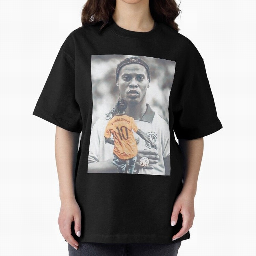 Wallpaper Ronaldinho Illustration Oversized T-Shirt Bring World Football Passion into FIFA World Cup 2026 Filled with Neymar, Spain and Netherlands Energy, Tournament Hype, Historic Matchups, Family Viewing Parties and Global Sports Pride; Great