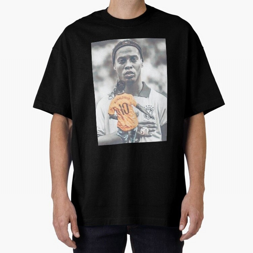 Wallpaper Ronaldinho Illustration Oversized T-Shirt Bring World Football Passion into FIFA World Cup 2026 Filled with Neymar, Spain and Netherlands Energy, Tournament Hype, Historic Matchups, Family Viewing Parties and Global Sports Pride; Great