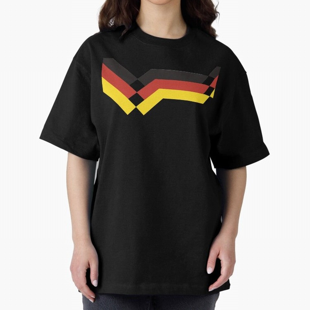 Germany Oversized T-Shirt Show Your Love for Global Football Passion for FIFA World Cup 2026 USA Canada Mexico, Capturing CR7 and Messi, England and Germany, Vintage Soccer Flavor, Modern Football Stars, National Flags and Final Night Emotion;