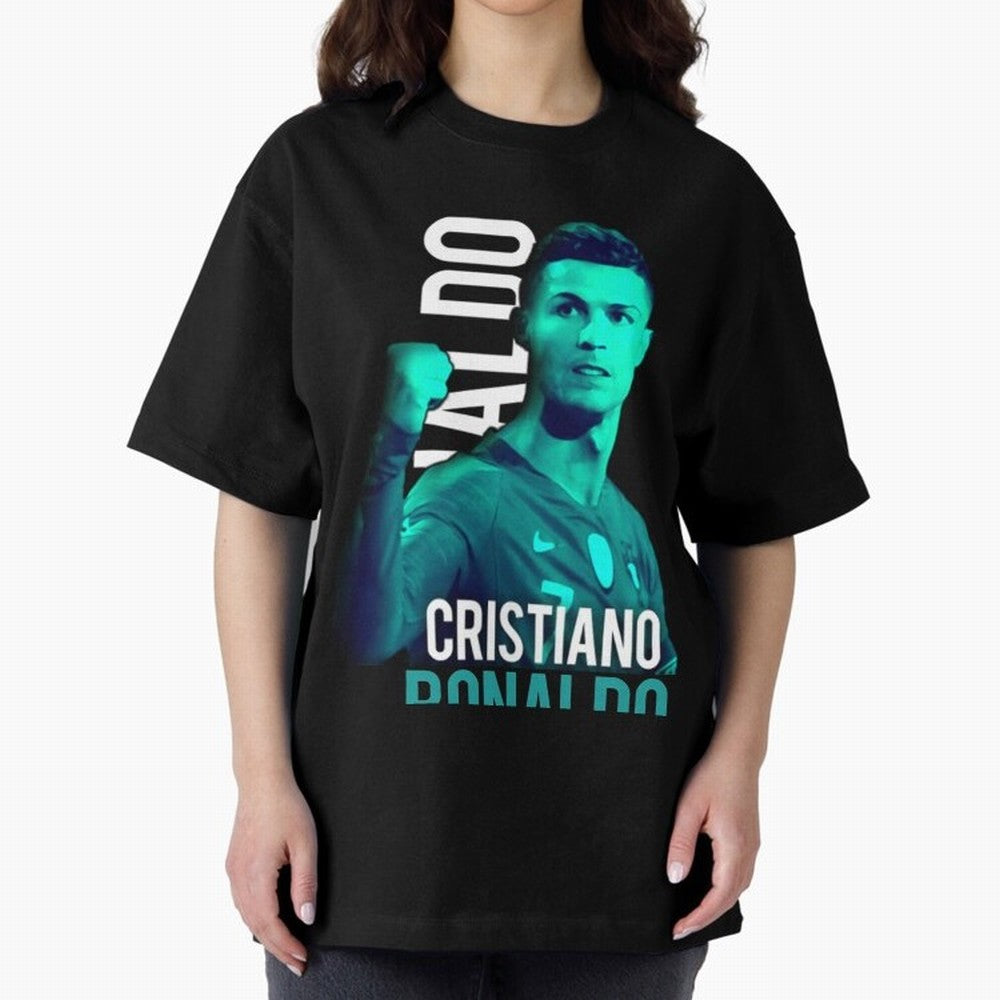 Ronaldo Ronaldo vector Oversized T-Shirt Mark FIFA World Cup 2026 Group Stage Filled with CR7, England Energy, Game Day Rituals, Football Legends, Country Pride and the Road to the Final; Perfect for Supporters Who Want Bold Football Energy, Global