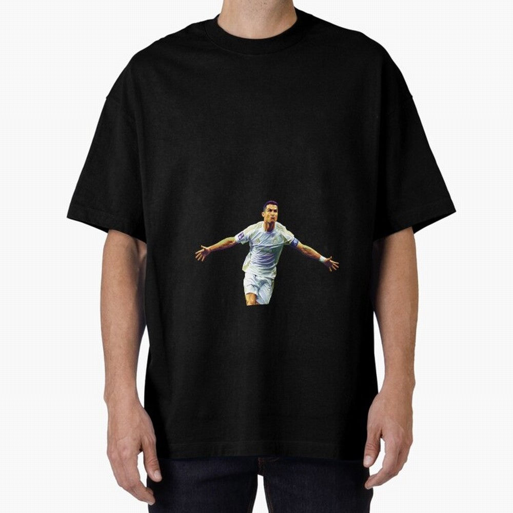 Ronaldo pop art Oversized T-Shirt Create FIFA World Cup 2026 Group Stage for Fans of Messi, CR7 and Mbappe and Netherlands, Bringing Classic Soccer Heritage, Championship Pressure, Fan Loyalty and International Pride; Created for Match Day Parties,