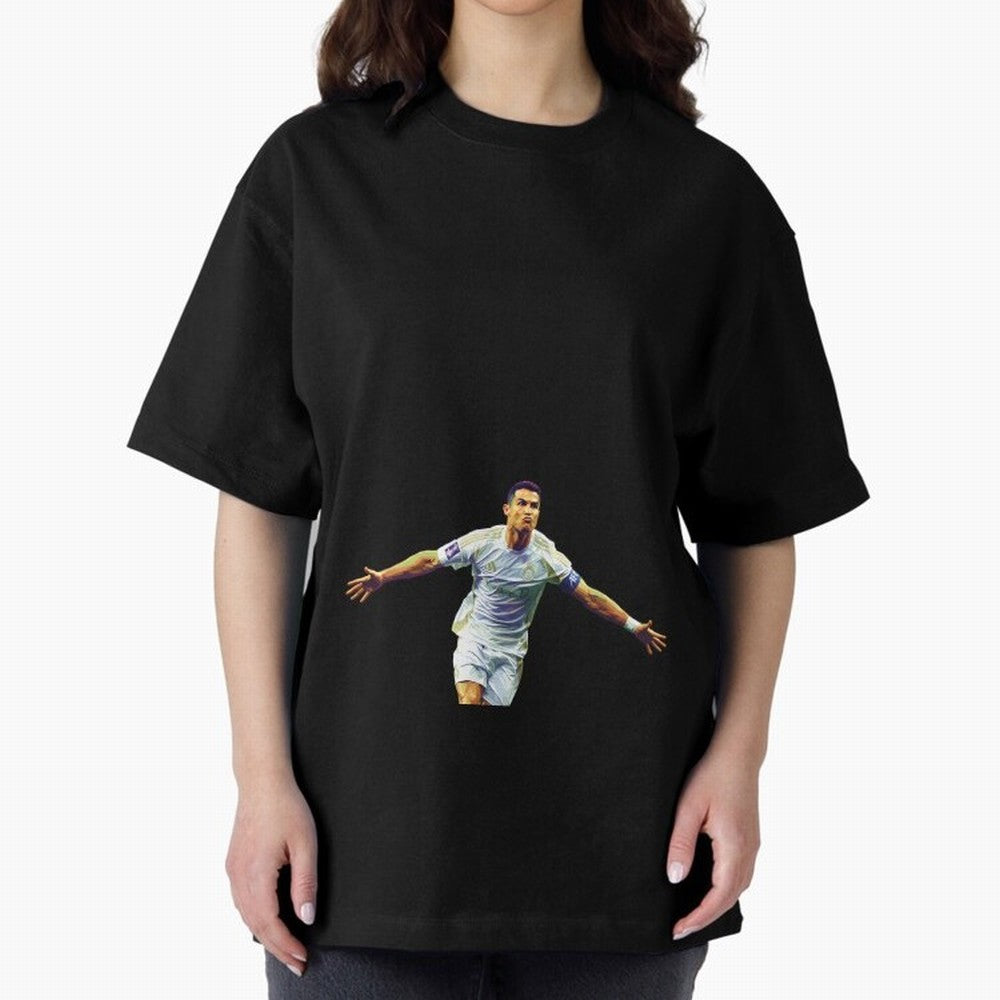 Ronaldo pop art Oversized T-Shirt Create FIFA World Cup 2026 Group Stage for Fans of Messi, CR7 and Mbappe and Netherlands, Bringing Classic Soccer Heritage, Championship Pressure, Fan Loyalty and International Pride; Created for Match Day Parties,