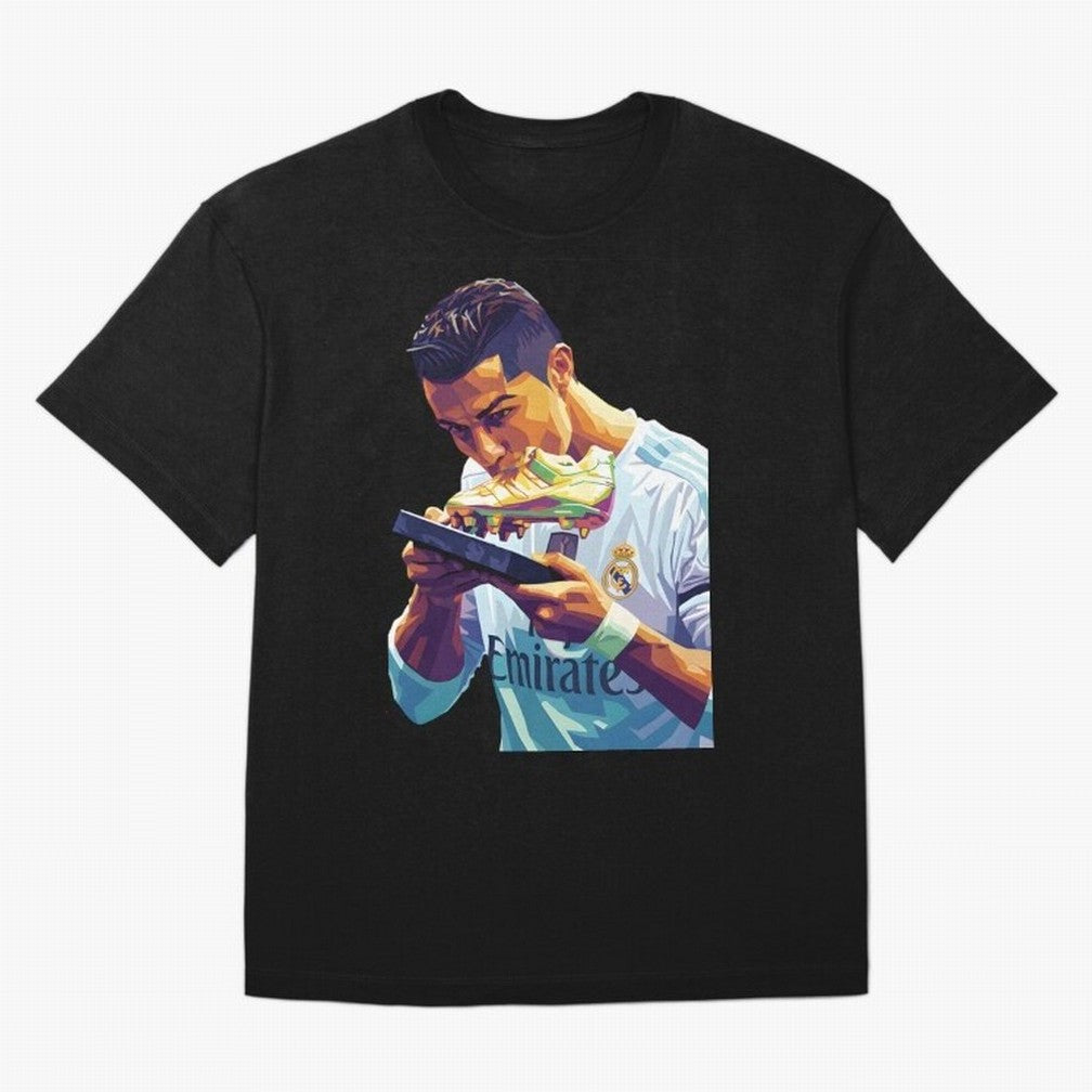 Ronaldo pop art Oversized T-Shirt Join Supporters Worldwide for FIFA World Cup 2026 Group Stage for Fans of CR7 and Messi and Netherlands, Bringing Football History, Final Match Energy, Crowd Noise and Once in a Lifetime Moments; Perfect for People