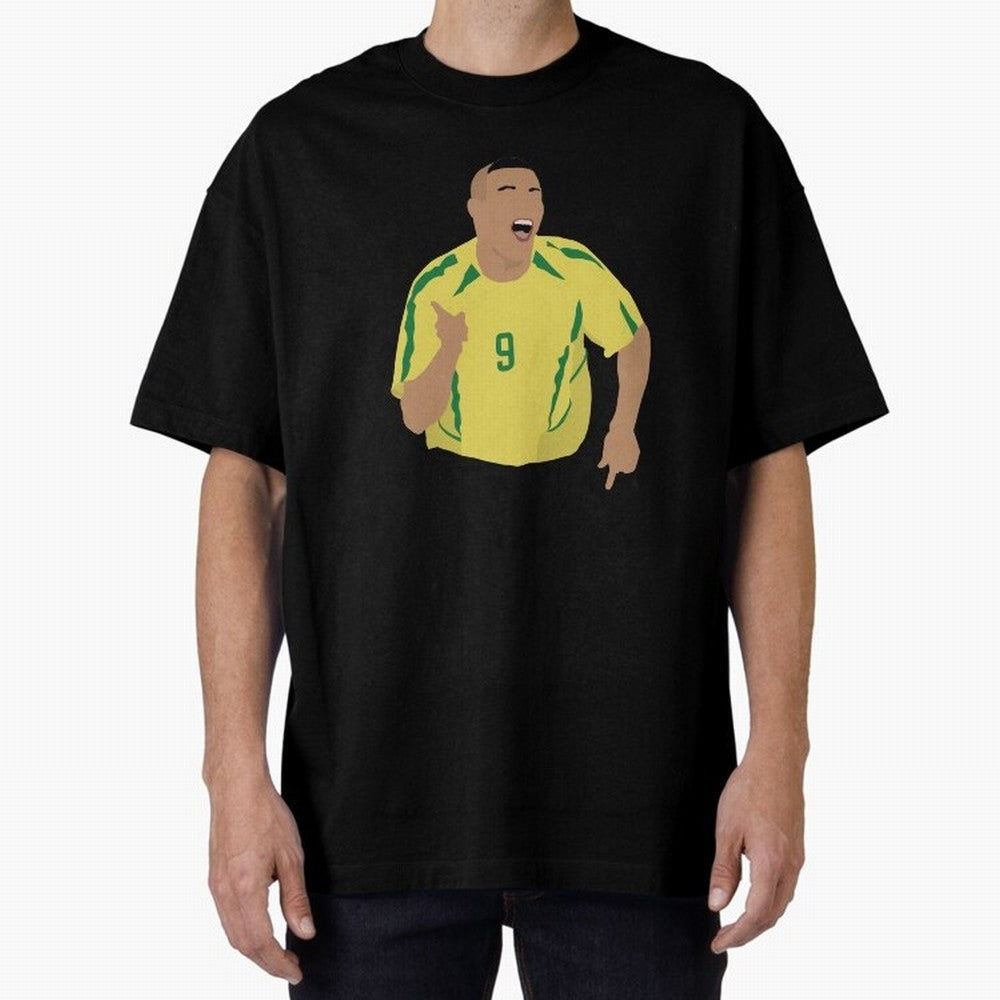 Ronaldo Oversized T-Shirt Feel International Energy from Match Day Hype around FIFA World Cup 2026, CR7, Argentina and Brazil, Supporter Pride, Iconic Celebrations, Legendary Names and Global Match Day Energy; Perfect for Fans, Collectors, Family