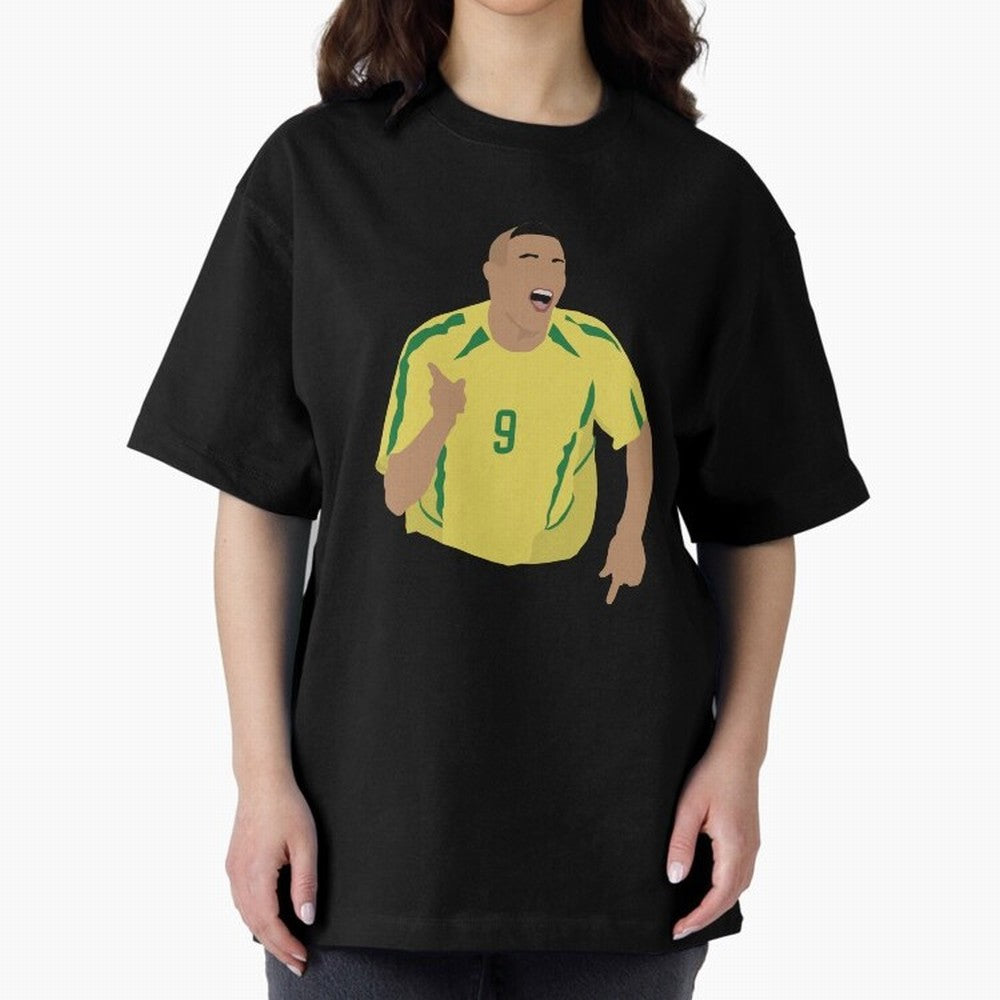 Ronaldo Oversized T-Shirt Feel International Energy from Match Day Hype around FIFA World Cup 2026, CR7, Argentina and Brazil, Supporter Pride, Iconic Celebrations, Legendary Names and Global Match Day Energy; Perfect for Fans, Collectors, Family