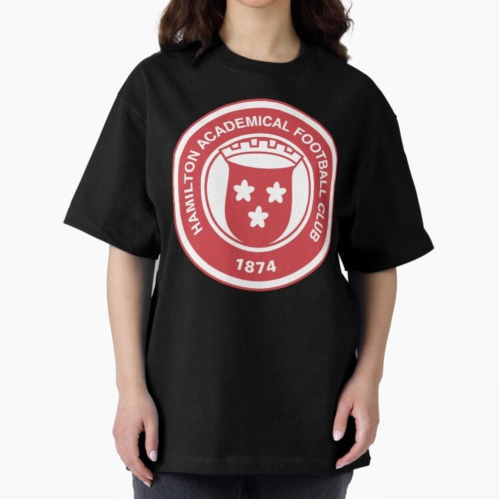 Hamilton Accies Football Club Oversized T-Shirt Follow the Final Road of FIFA World Cup 2026 with CR7 and Messi, Portugal Energy, Match Day Excitement, Supporter Culture, Golden Goals and Global Football Passion; Ideal for Fans Who Follow Messi,