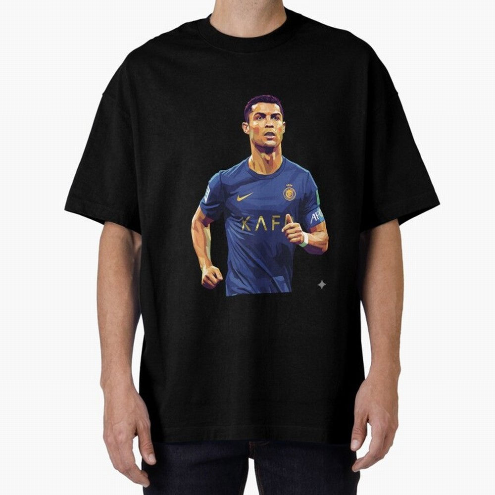 Ronaldo pop art Oversized T-Shirt Represent the Passion of FIFA World Cup 2026 USA Canada Mexico for Fans of Cristiano Ronaldo, Haaland and CR7 and Netherlands, Bringing Soccer Culture, Superstar Moments, National Team Dreams and Competitive Fire;