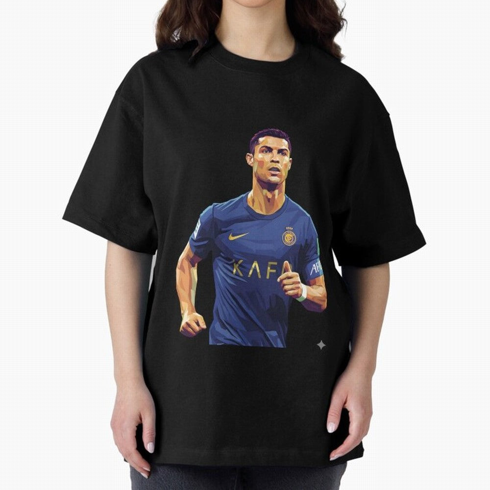 Ronaldo pop art Oversized T-Shirt Represent the Passion of FIFA World Cup 2026 USA Canada Mexico for Fans of Cristiano Ronaldo, Haaland and CR7 and Netherlands, Bringing Soccer Culture, Superstar Moments, National Team Dreams and Competitive Fire;