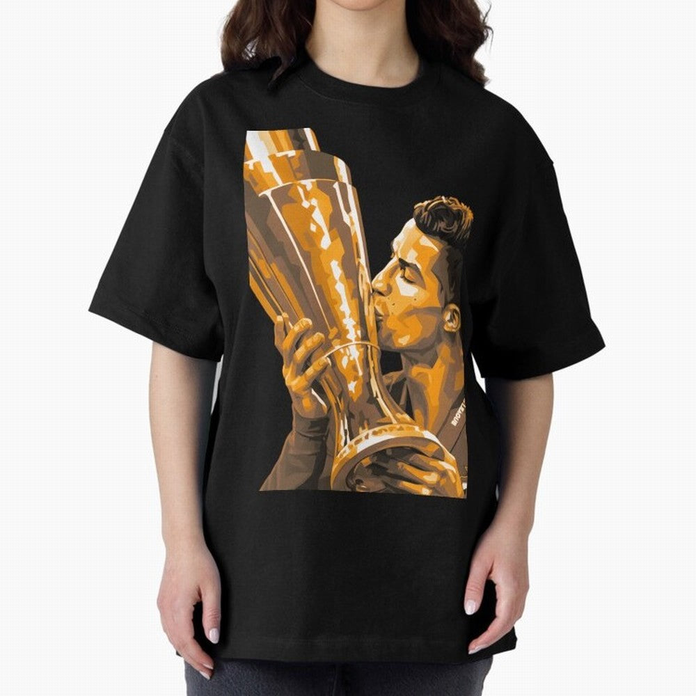 Ronaldo Oversized T-Shirt Get Ready for FIFA World Cup 2026 USA Canada Mexico Spirit, Inspired by Argentina, Messi and Cristiano Ronaldo, Global Supporter Spirit, Legendary Goals, National Colors and Tournament Celebration; Created for Match Day