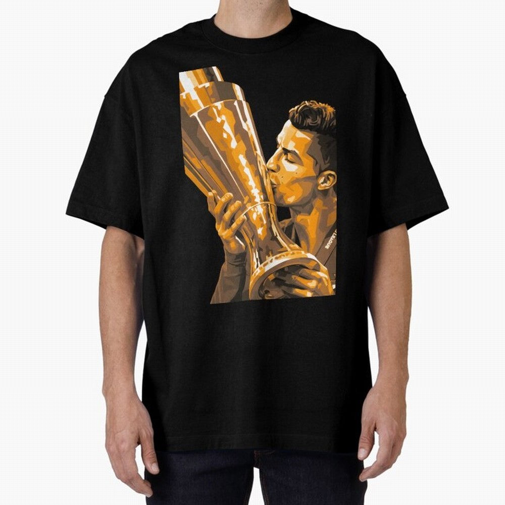 Ronaldo Oversized T-Shirt Get Ready for FIFA World Cup 2026 USA Canada Mexico Spirit, Inspired by Argentina, Messi and Cristiano Ronaldo, Global Supporter Spirit, Legendary Goals, National Colors and Tournament Celebration; Created for Match Day