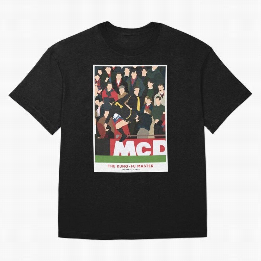 Eric Cantona The Kung-Fu Master Oversized T-Shirt Join Supporters Worldwide for FIFA World Cup 2026 USA Canada Mexico for Fans of CR7 and Messi and France and Portugal, Bringing Supporter Pride, Iconic Celebrations, Legendary Names and Global Match