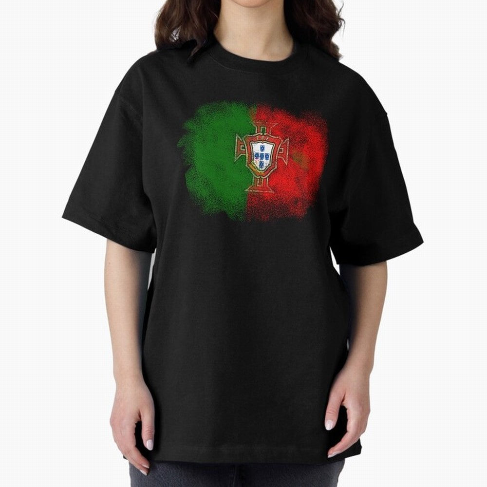 Portugal Oversized T-Shirt Discover FIFA World Cup 2026 for Fans of CR7 and Messi and France, Bringing Retro Football Energy, Iconic Rivalries, Trophy Chase Drama and Stadium Atmosphere; Built for Supporters Chasing Trophy Dreams, Final Match