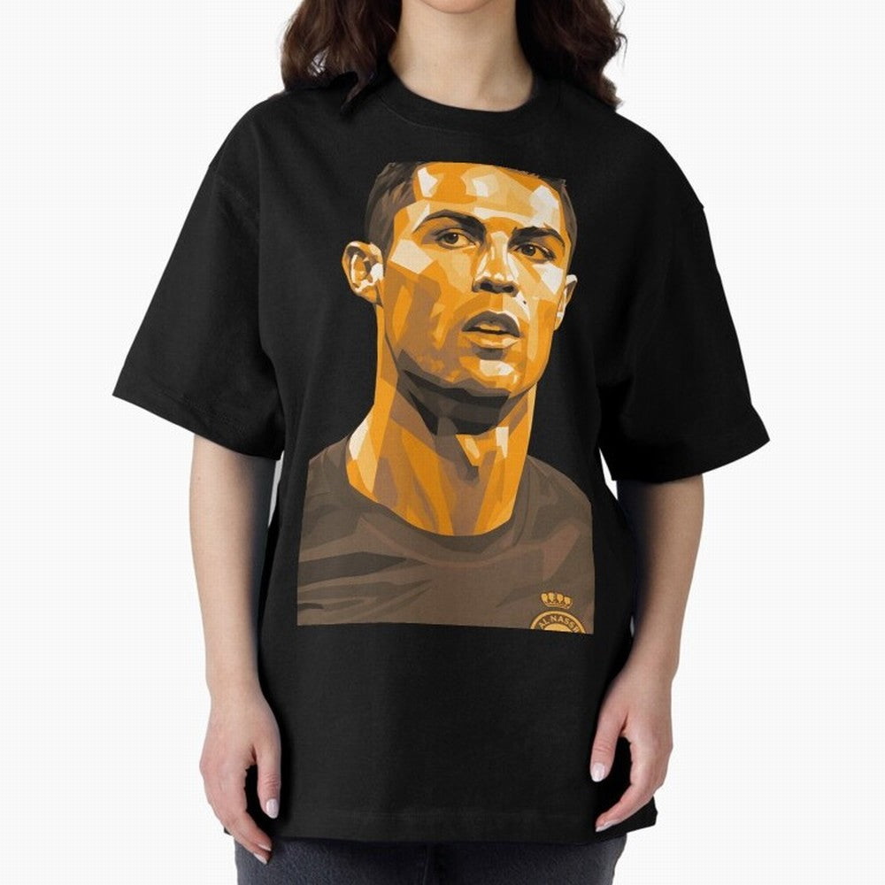Ronaldo Oversized T-Shirt Support the Legends of Global Football Passion for FIFA World Cup 2026 Group Stage, Centered on Cristiano Ronaldo, Haaland and CR7, England and Germany, Championship Spirit, Famous Goals, Roaring Crowds and International