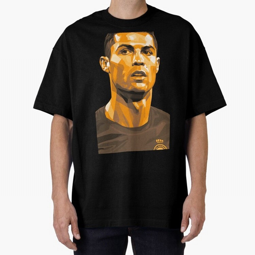 Ronaldo Oversized T-Shirt Support the Legends of Global Football Passion for FIFA World Cup 2026 Group Stage, Centered on Cristiano Ronaldo, Haaland and CR7, England and Germany, Championship Spirit, Famous Goals, Roaring Crowds and International