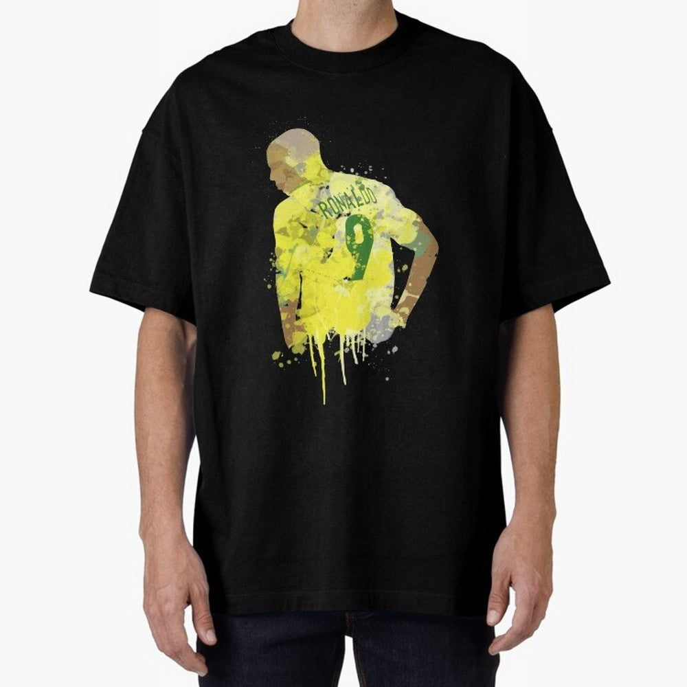 Ronaldo Brazil Legend Art Oversized T-Shirt Showcase FIFA World Cup 2026 Capturing Cristiano Ronaldo, Haaland and CR7, Portugal Energy, Champion Mindset, Group Stage Buzz, Knockout Tension and Passionate Fan Culture; Great for Watch Parties, Sports