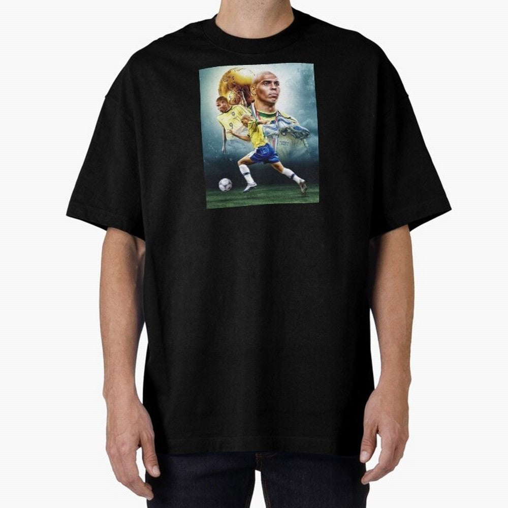 wallpaper Ronaldo Nazario Oversized T-Shirt Celebrate Fan Favorites in FIFA World Cup 2026 USA Canada Mexico for Fans of Cristiano Ronaldo, Haaland and CR7 and England, Bringing Champion Mindset, Group Stage Buzz, Knockout Tension and Passionate