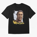Illustration Ronaldinho Art Oversized T-Shirt Celebrate Global Passion for FIFA World Cup 2026 Group Stage Built around Haaland and Mbappe, Brazil Energy, Football Festival Excitement, Trophy Ambitions, Country Rivalries and Star Player Buzz;