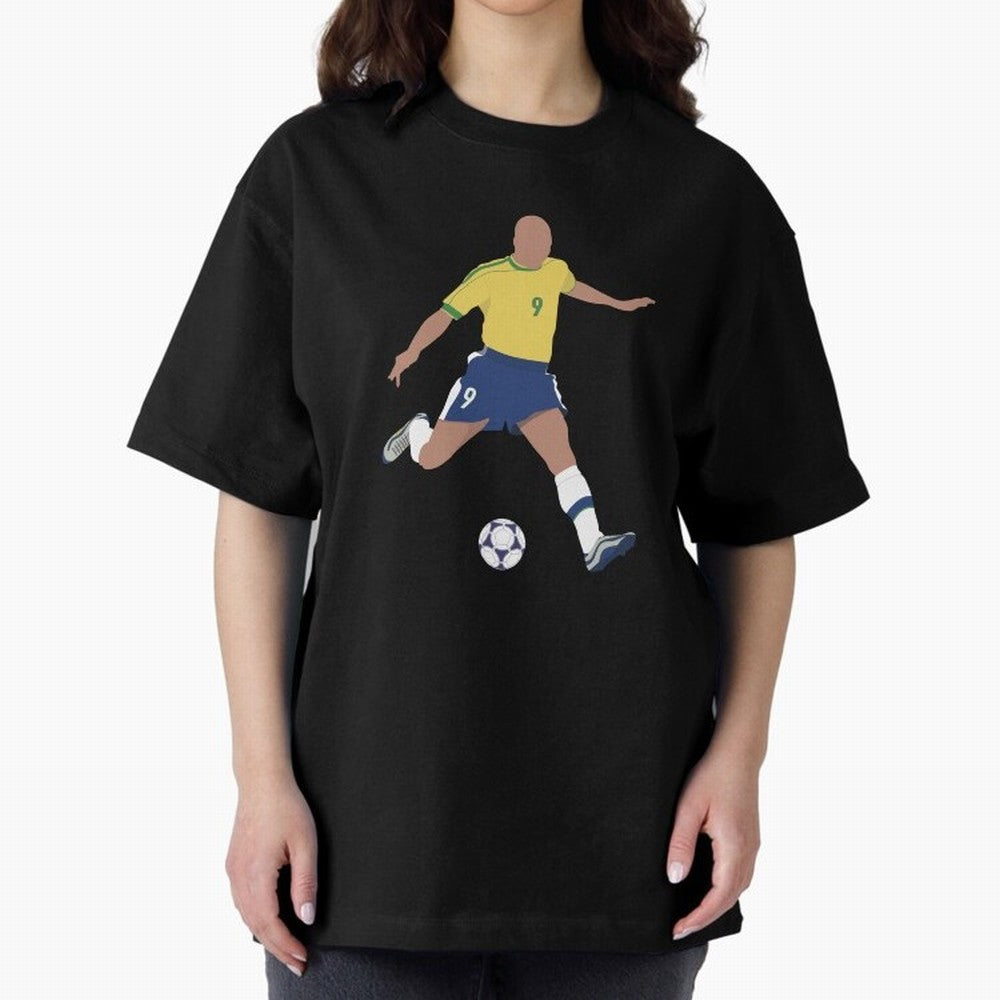 Ronaldo Lu¨ªs Naz¨¢rio de Lima - R9 Oversized T-Shirt Treasure FIFA World Cup 2026 Group Stage Capturing Mbappe and Neymar, Argentina and Brazil Energy, Fan Favorite Moments, National Team Passion, Big Match Drama and Soccer History; Ideal for Fans
