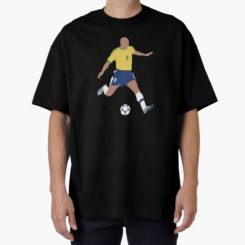 Ronaldo Lu¨ªs Naz¨¢rio de Lima - R9 Oversized T-Shirt Treasure FIFA World Cup 2026 Group Stage Capturing Mbappe and Neymar, Argentina and Brazil Energy, Fan Favorite Moments, National Team Passion, Big Match Drama and Soccer History; Ideal for Fans