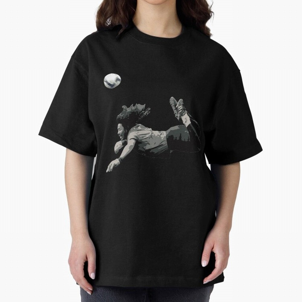 Rene Higuitas Scorpion kick35 Oversized T-Shirt Honor the FIFA World Cup 2026 Journey through Cristiano Ronaldo Highlights, Argentina Pride, Sports Nostalgia, International Competition, Famous Players and Unforgettable Victories; Created for Match