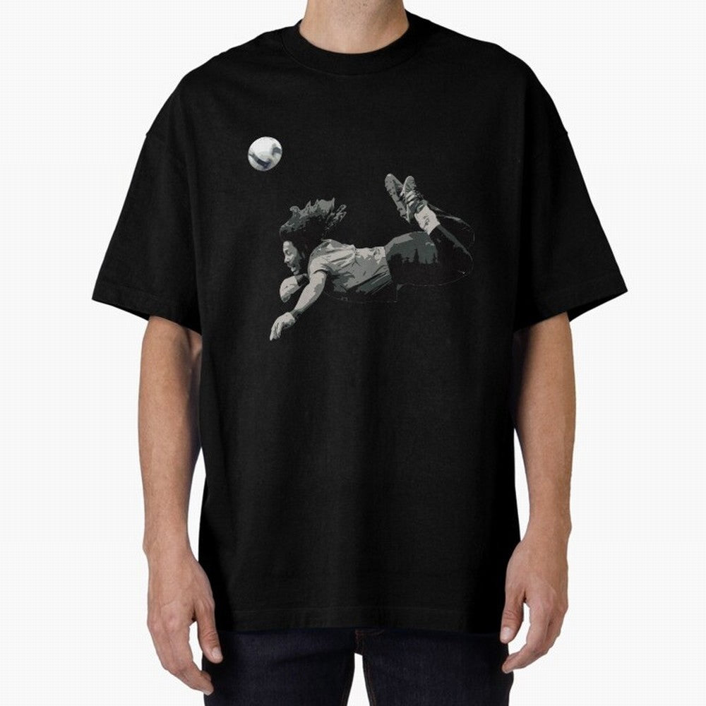 Rene Higuitas Scorpion kick35 Oversized T-Shirt Honor the FIFA World Cup 2026 Journey through Cristiano Ronaldo Highlights, Argentina Pride, Sports Nostalgia, International Competition, Famous Players and Unforgettable Victories; Created for Match
