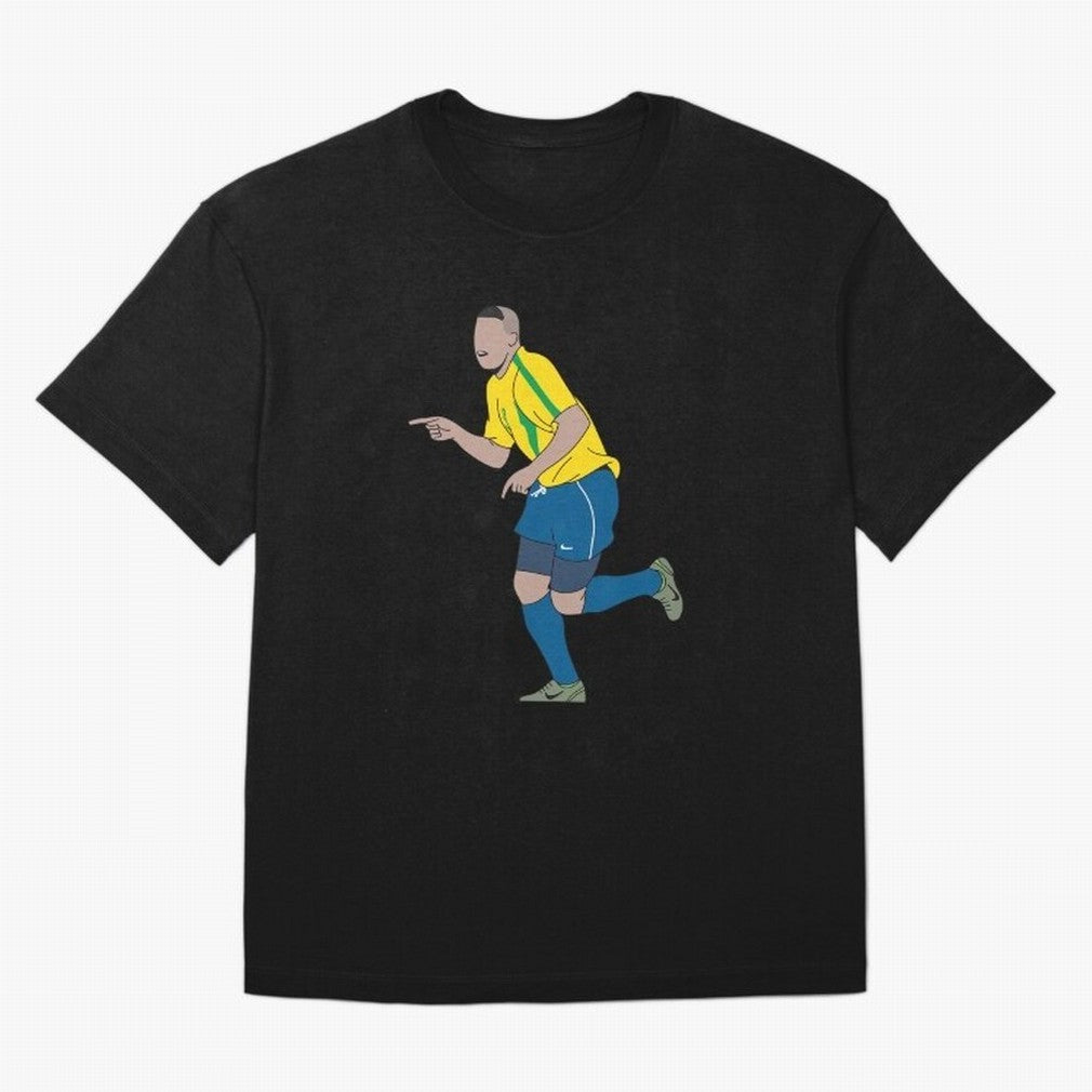 Ronaldo R9 Brazil (2002 WC) Oversized T-Shirt Keep the Legacy of Global Football Passion for FIFA World Cup 2026 Group Stage, Celebrating CR7 and Messi, France and Portugal, Supporter Pride, Iconic Celebrations, Legendary Names and Global Match Day