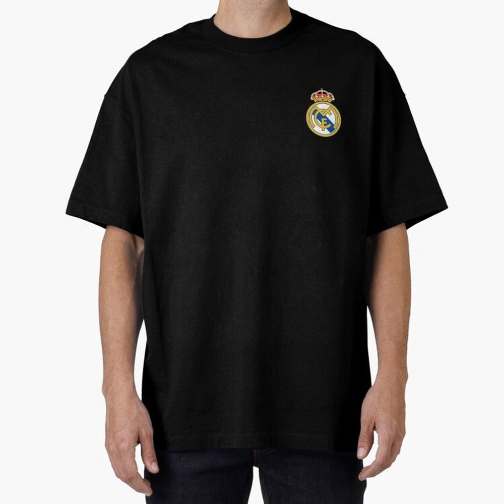 Madrid Football Logo Oversized T-Shirt Share the Excitement of the FIFA World Cup 2026 Journey through CR7 and Messi Highlights, Germany Pride, Vintage Soccer Flavor, Modern Football Stars, National Flags and Final Night Emotion; Ideal for Football