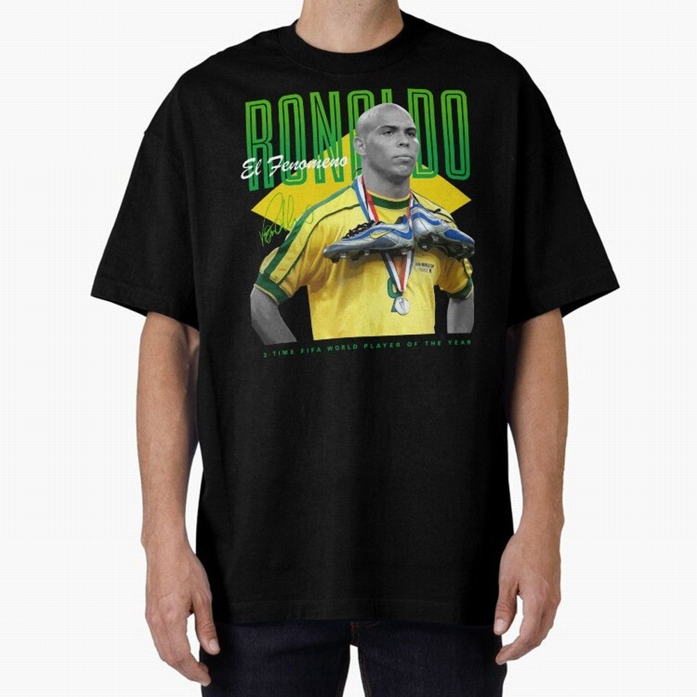 Ronaldo 3 Time Fifa World Player Of The Year Oversized T-Shirt Represent Fans Who Live for Match Day Hype around FIFA World Cup 2026 Group Stage, Cristiano Ronaldo, England, France and Netherlands, Tournament Hype, Historic Matchups, Family Viewing