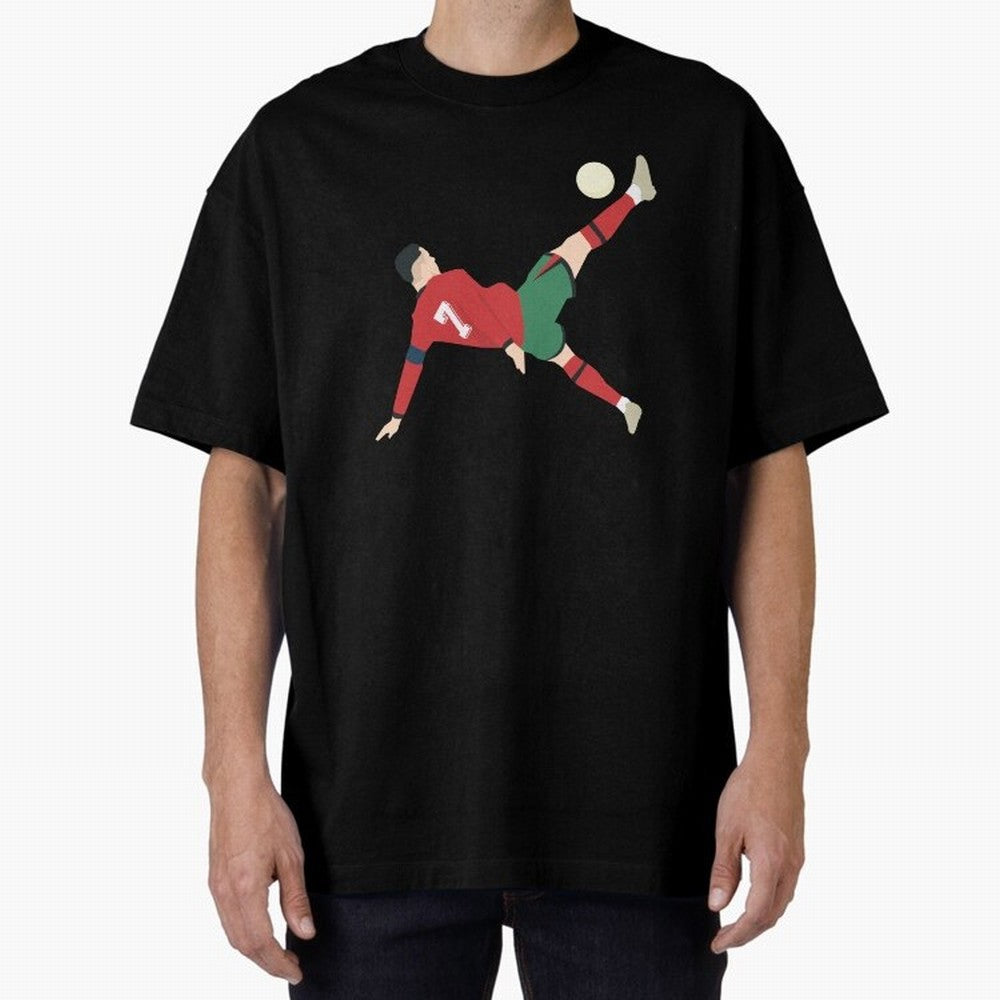 Cristiano Ronaldo CR7 Portugal Oversized T-Shirt Showcase Match Day Hype around FIFA World Cup 2026, Messi, CR7 and Mbappe, England and Germany, Game Day Rituals, Football Legends, Country Pride and the Road to the Final; Built for Supporters