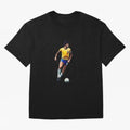 Legends of The Beautiful Game Cartoon Collection Legends Socrates Cartoon Artwork9 Oversized T-Shirt Celebrate Football Heritage in FIFA World Cup 2026 USA Canada Mexico for Fans of Neymar and Netherlands, Bringing Stadium Memories, Football