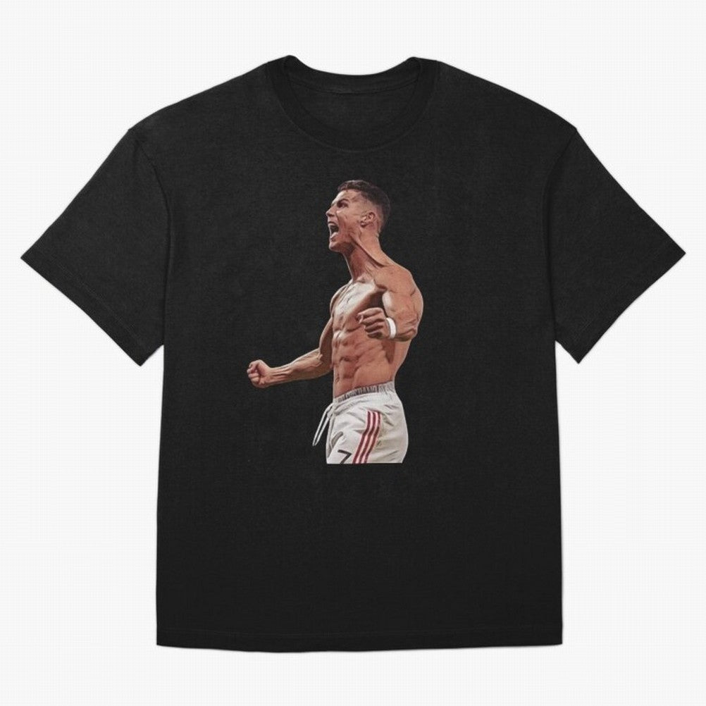 Ronaldo Last Minute Goal Celebration United 7 Oversized T-Shirt Celebrate Rivalries and Pride in FIFA World Cup 2026 Group Stage Spirit, Filled with Netherlands, Haaland and Mbappe, Football History, Final Match Energy, Crowd Noise and Once in a