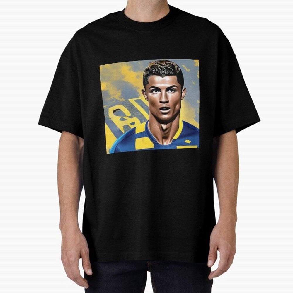 Ronaldo al nassr Oversized T-Shirt Wear the Spirit of Global Football Passion for FIFA World Cup 2026, Driven by Mbappe, Germany, Championship Spirit, Famous Goals, Roaring Crowds and International Football Unity; Created for Match Day Parties,