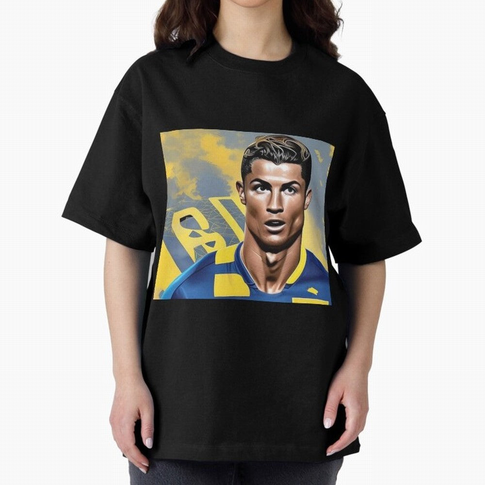 Ronaldo al nassr Oversized T-Shirt Wear the Spirit of Global Football Passion for FIFA World Cup 2026, Driven by Mbappe, Germany, Championship Spirit, Famous Goals, Roaring Crowds and International Football Unity; Created for Match Day Parties,