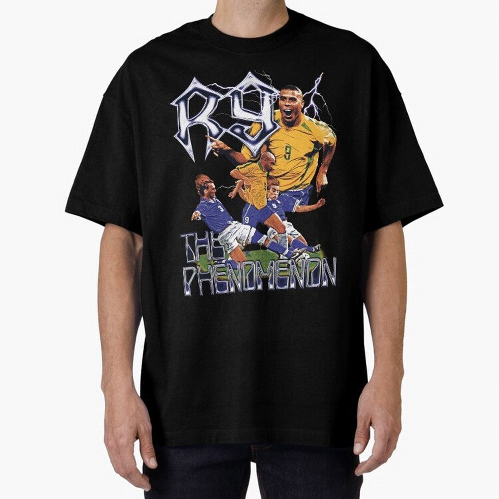 R9, The Phenomenon Oversized T-Shirt Follow the Final Road of FIFA World Cup 2026 Group Stage for Fans of Haaland and Mbappe and Argentina and Brazil, Bringing Stadium Chants, National Pride, Trophy Dreams and Unforgettable Football Memories;