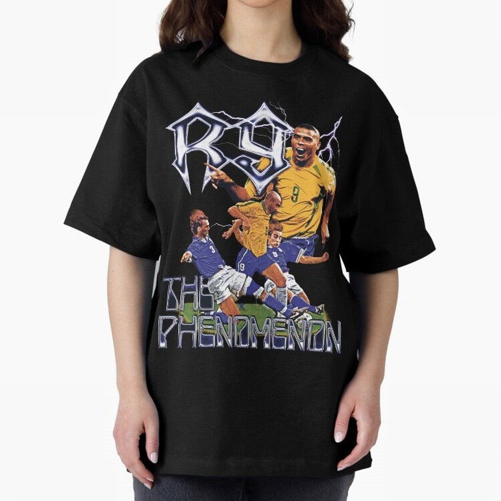 R9, The Phenomenon Oversized T-Shirt Follow the Final Road of FIFA World Cup 2026 Group Stage for Fans of Haaland and Mbappe and Argentina and Brazil, Bringing Stadium Chants, National Pride, Trophy Dreams and Unforgettable Football Memories;