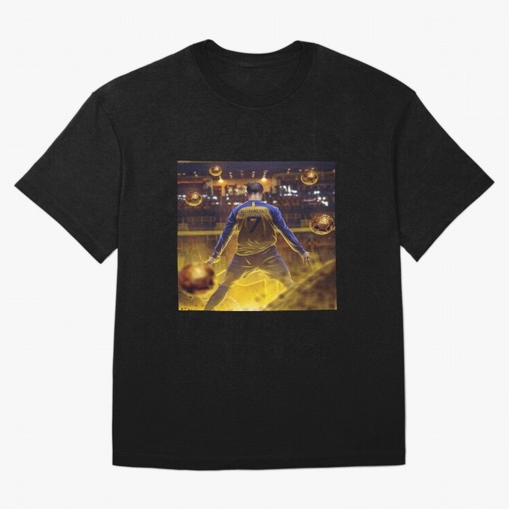 Ronaldo al nassr Oversized T-Shirt Turn Up for Global Football Passion for FIFA World Cup 2026 USA Canada Mexico, Capturing Messi, Neymar and Mbappe, Argentina, Classic Soccer Heritage, Championship Pressure, Fan Loyalty and International Pride;