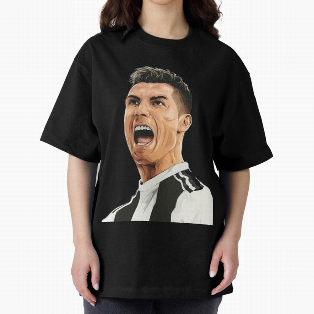 Ronaldo Ronaldo Oversized T-Shirt Feel the Trophy Chase of Match Day Hype around FIFA World Cup 2026 Group Stage, CR7 and Messi, England and Germany, Tournament Hype, Historic Matchups, Family Viewing Parties and Global Sports Pride; Perfect for