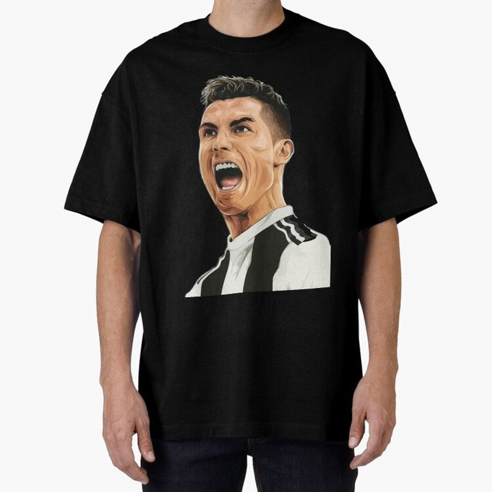 Ronaldo Ronaldo Oversized T-Shirt Feel the Trophy Chase of Match Day Hype around FIFA World Cup 2026 Group Stage, CR7 and Messi, England and Germany, Tournament Hype, Historic Matchups, Family Viewing Parties and Global Sports Pride; Perfect for