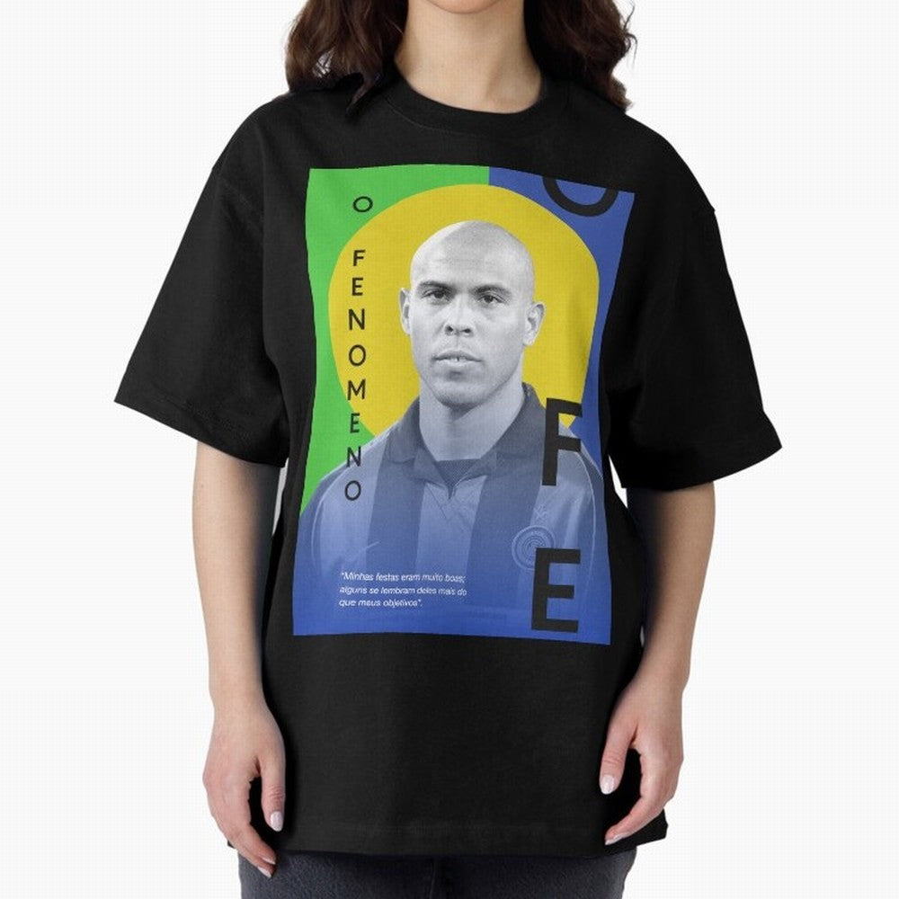 O Phenomenon Oversized T-Shirt Celebrate the Road through FIFA World Cup 2026 USA Canada Mexico Made for Messi and Cristiano Ronaldo, England, France and Netherlands Energy, Soccer Culture, Superstar Moments, National Team Dreams and Competitive