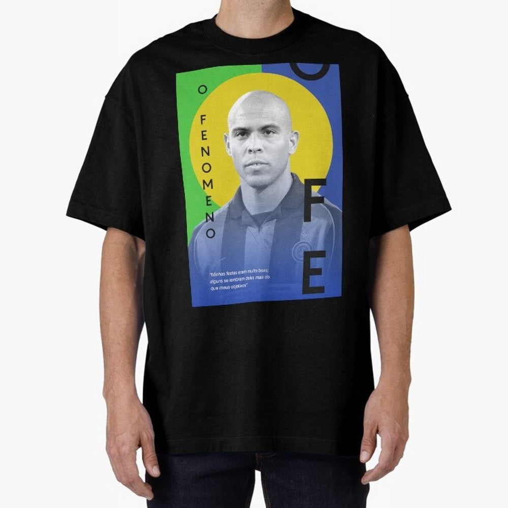 O Phenomenon Oversized T-Shirt Celebrate the Road through FIFA World Cup 2026 USA Canada Mexico Made for Messi and Cristiano Ronaldo, England, France and Netherlands Energy, Soccer Culture, Superstar Moments, National Team Dreams and Competitive