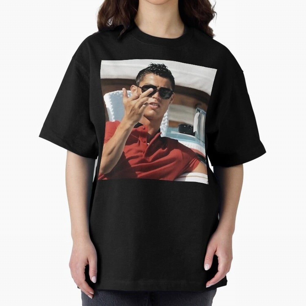 Ronaldo Oversized T-Shirt Capture FIFA World Cup 2026 USA Canada Mexico Celebrating Mbappe and Neymar, Spain and Netherlands Energy, Stadium Memories, Football Loyalty, International Chants and Championship Tradition; Built for Supporters Chasing