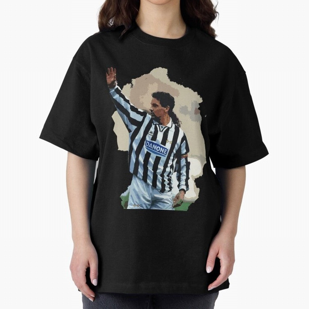 Roberto Baggio Oversized T-Shirt Celebrate Every Goal in the FIFA World Cup 2026 USA Canada Mexico Journey through Messi, CR7 and Mbappe Highlights, Brazil Pride, Game Day Rituals, Football Legends, Country Pride and the Road to the Final; Ideal