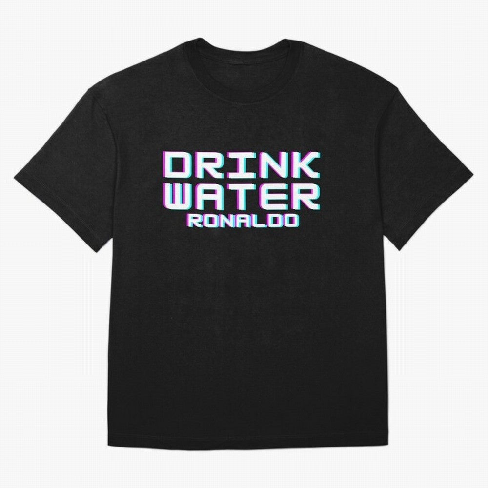 drink water ronaldo Oversized T-Shirt Support Iconic Players in Global Football Passion for FIFA World Cup 2026 USA Canada Mexico, with CR7, Brazil, Portugal and Argentina, Stadium Chants, National Pride, Trophy Dreams and Unforgettable Football