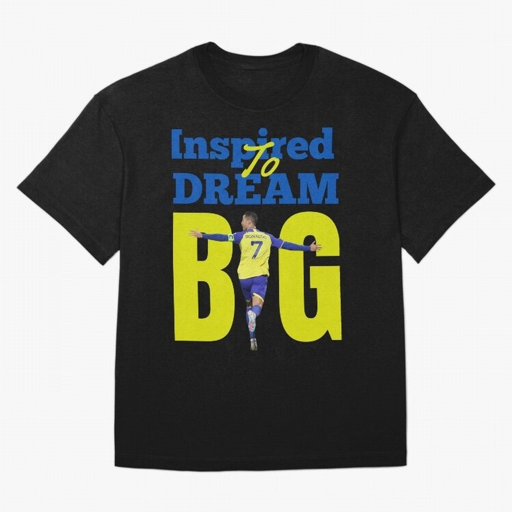 Inspired To Dream Big Oversized T-Shirt Celebrate Every Goal in Match Day Hype around FIFA World Cup 2026, Haaland and Mbappe, Argentina and Brazil, Vintage Soccer Flavor, Modern Football Stars, National Flags and Final Night Emotion; Great for