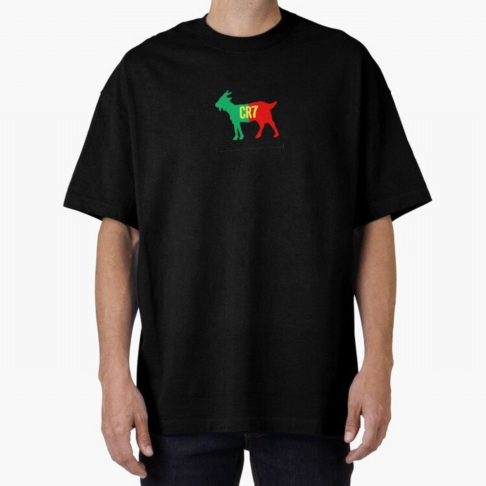 CR7 GOAT - Cristiano Ronaldo Oversized T-Shirt Elevate Match Day Hype around FIFA World Cup 2026 USA Canada Mexico, CR7 and Messi, England, Fan Favorite Moments, National Team Passion, Big Match Drama and Soccer History; Built for Supporters
