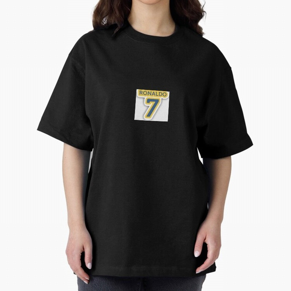Ronaldo sticker Oversized T-Shirt Make Memories around FIFA World Cup 2026 Spirit, Featuring England and Germany, CR7 and Messi, Match Day Excitement, Supporter Culture, Golden Goals and Global Football Passion; Perfect for Fans, Collectors, Family